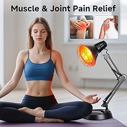 Infrared Heat Lamp with Timer, Red Light Therapy