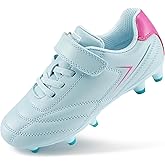 Stelle Kids Soccer Cleats Boys Girls Firm Ground Athletic Outdoor Football Soccer Shoes for Little/Big Kid