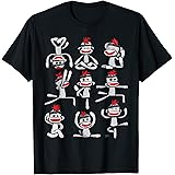 Sock Monkey Yoga by PoczaMadeYoga Pose Womens Asana Sock Monkey Cute Wellness T-Shirt