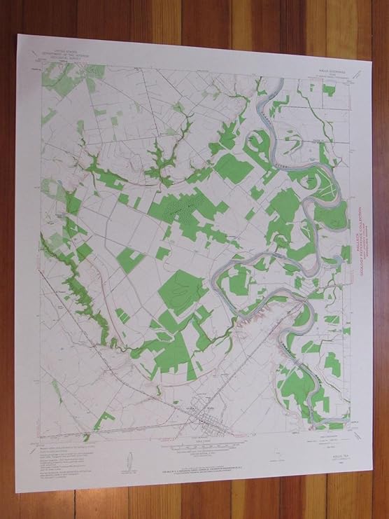 Wallis Texas 1961 Original Vintage USGS Topo Map
