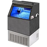 Kingshion Commercial Ice Maker Machine Dust Cover Compatible with VEVOR Commercial Ice Maker Machine, 24H Ice Maker Machine 31" H x 25.5" W x 24.5" D, Dark Gray