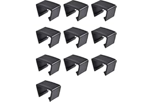 SUQ I OME 10 Pack Outdoor Patio Rattan Furniture Clips, Patio Wicker Rattan Sectional Modular Sofa Chair Connector Fasteners. (2.05 inch M)
