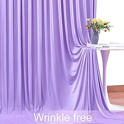 40ft x 10ft Wrinkle Free Lavender Wedding Backdrop
