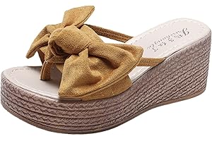 HOSTINGG Womens Sandals,Platform Sandals Women Wedge Platform Casual Summer High Heels Open Toe Espadrilles Sandals Shoes