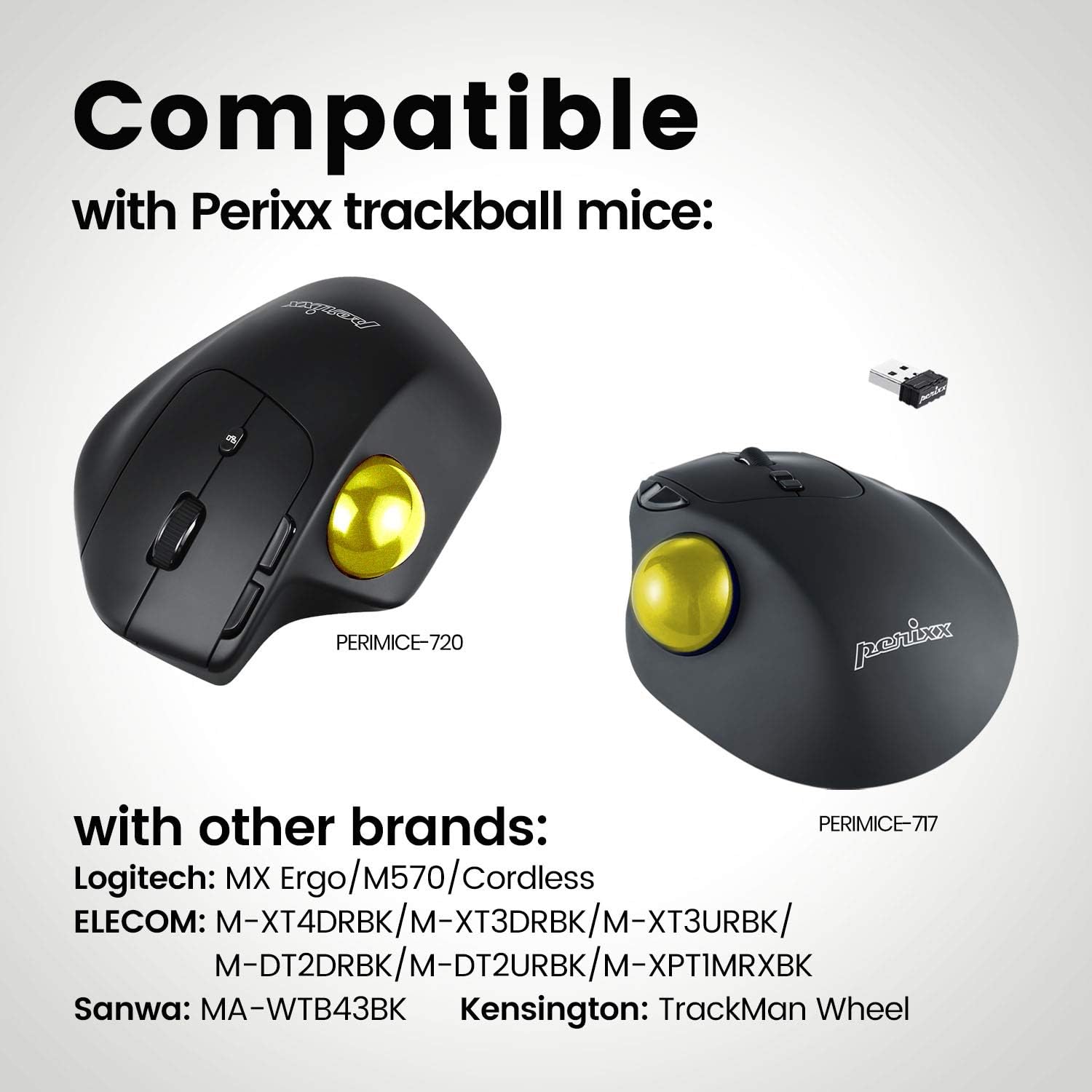 Perixx PERIPRO-303 Small Trackball, 1.34 Inches Replacement ball for Perimice and M570, Glossy Yellow, Bright Yellow, 34 mm - Image 5