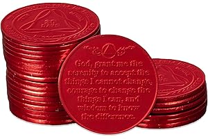 Sobriety Mint Infinity Aluminum AA Meeting Newcomer Sobriety Chips/Coins/Tokens - Bulk Sets of 25 Medallions - Available in: 24 Hours, 30/60/90 Days, 4/5/6/7/8/9/10/11 Months