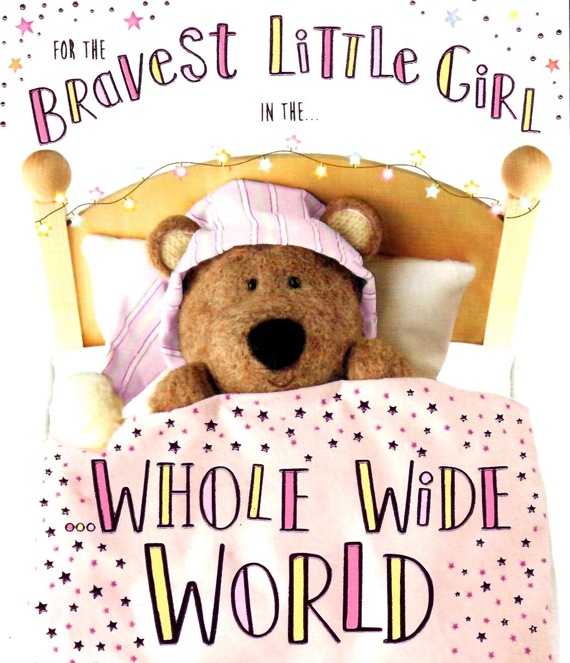 Barley Bear - for The Bravest Little Girl - Get Well Soon Card