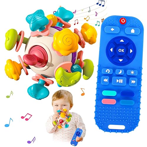 2PCS Teething Toy for Babies 0-6-12 Month Infant Teether Relief - Main Image