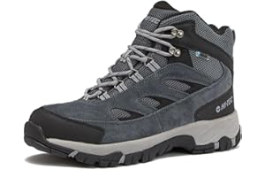 HI-TEC Yosemite WP Mid Waterproof Hiking Boots for Men, Lightweight Breathable Outdoor Trekking Shoes