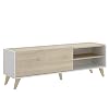 Mueble-de-TV-de-diseno-nordico-Ness-Tablero-de-particulas-melaminizado-155×43-cm-BlancoNatural