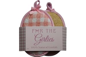 CRAFTSOFEGYPT Natural Loofah Exfoliating Body Scrubber for Women Made with Natural Egyptian Loofa Sponge, Bath Shower Luffa lufa for face and Body. exfoliator Scrub Pads