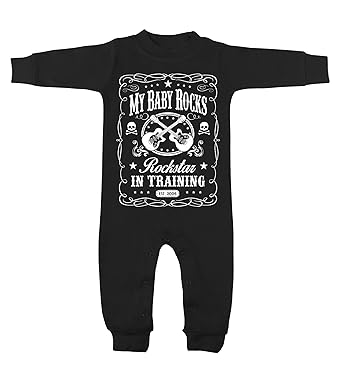 Amazon Com My Baby Rocks Rockstar In Training Black Long Sleeve