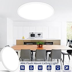 MOONSEA 48W Dimmable LED Flush Mount Ceiling