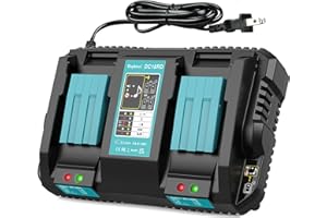 TeenPower 18V Rapid Charger Replacement for Makita Battery Charger 18V Station 2Ports
