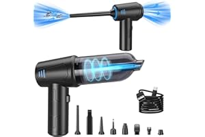 Meudeen Air Duster - Computer Vacuum Cleaner - for Keyboard Cleaning- Cordless Canned Air- Powerful - Energy-Efficient