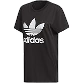 adidas Originals womens Boyfriend Trefoil Tee Black Large