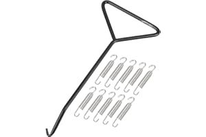 X AUTOHAUX 10 Pcs Motorcycles Universal Exhaust Pipe Spring with Hook 65mm 2.56" Stainless Steel Exhaust Pipe Spring Hook Mod