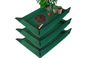 HNXTYAOB 3 PCS 43"x 29" Large Repotting Mat Thickened Waterproof Potting Mat Foldable Potting Tray Portable Gardening Mat