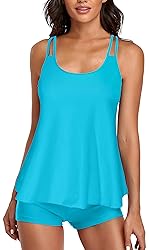 UNIQWETO Flowy Tankini Bathing Suits for Women