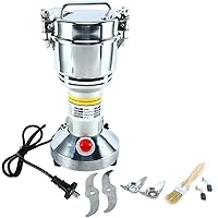 YaeTek Electric Grain Grinder 350g Grain Grinder Machine High Speed Grain Grinder Mill 50-300 Mesh 1600W Corn Herb Spice…