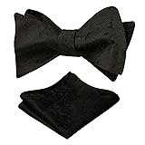 Alizeal Mens Paisley Jacquard Self-Tie Bow Tie
