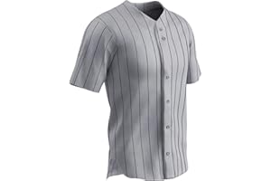 Champro Unisex-Adult Ace Button Front Baseball JerseyAce Polyester Button Front Baseball Jersey