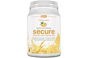ANDREW LESSMAN Secure Soy Complete Meal Replacement - Piña Colada 60 Servings - Only 65 Calories, 7g Non-GMO Soy Protein, Vitamins and Minerals, Low-Fat, Nutritious and Delicious, Mixes Instantly