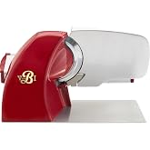 VBI Milano Home Line Plus 200 Electric Slicer, 8in Blade, Red