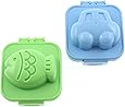 Kotobuki Plastic Egg Mold, Set of 2, Fish and Car