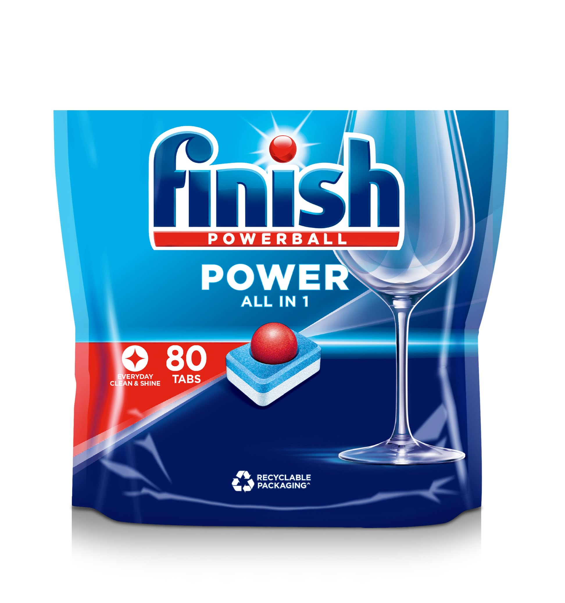 Finish Max All in 1 Powerball, 80 Tabs