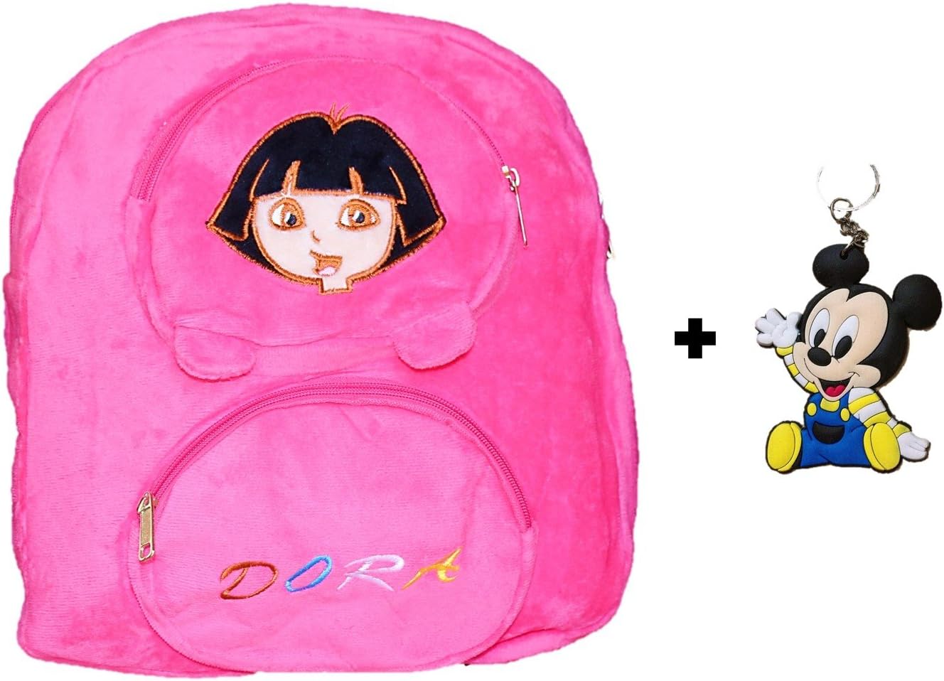 ToyJoy idora Explorer 3 Compartment Plush Soft Bag Backpack Cartoon Birthday for Kids (3-6 yrs, 35cm)