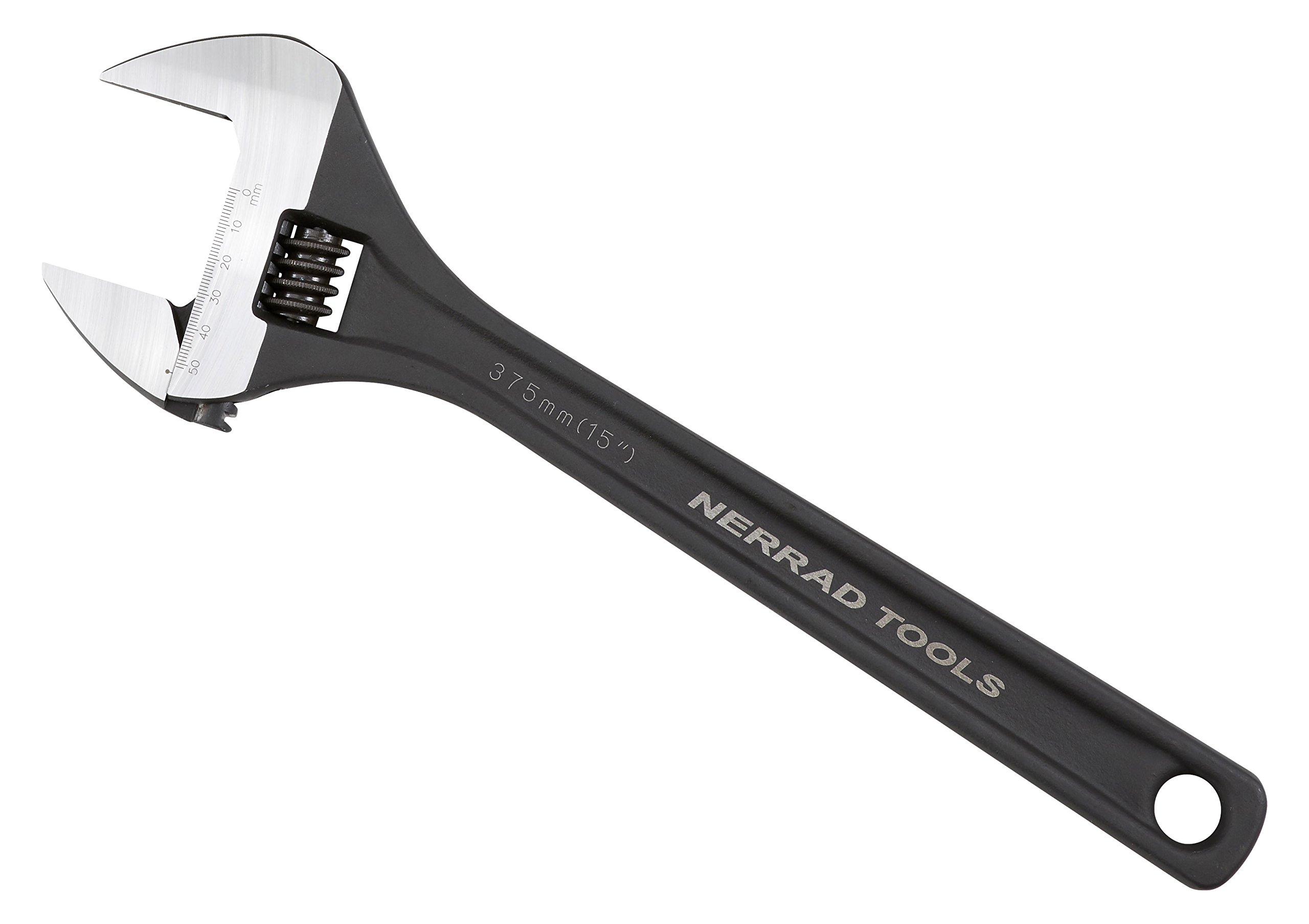 Nerrad Tools NTHDW15 Heavy Duty Adjustable Wrench, Black, 15-Inch