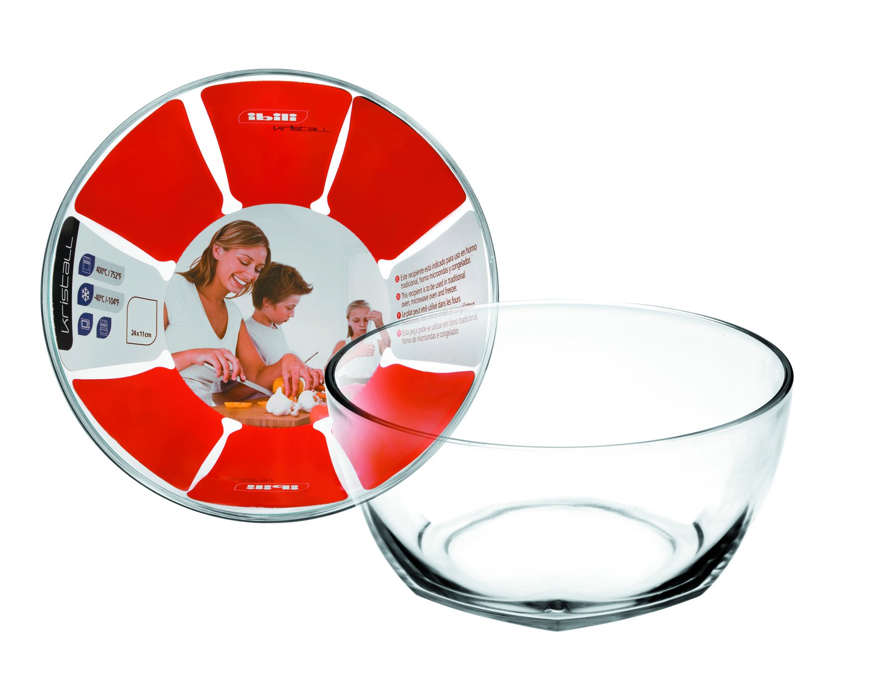 Ibili "Kristall Bowl, Transparent, 19 x 9 cm