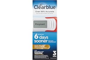 Clearblue Early Digital Pregnancy Test, Early Detection at Home Pregnancy Test, 3 Ct