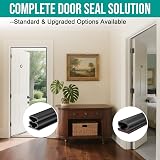 Jobon D-Shape Rubber Draught Excluder Door Seal Strip 7M Black Self-Adhesive view 7