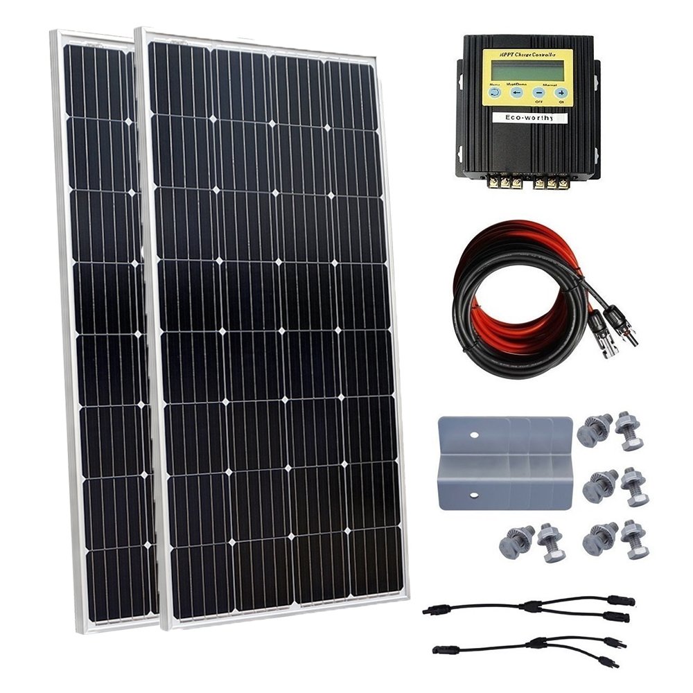 Eco Worthy 300w Solar System For Battery Charging Off Grid