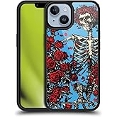 Head Case Designs Officially Licensed Grateful Dead Bertha Skull Roses Trends Gel Armour Case [Military Grade Protection] Compatible with Apple iPhone 14