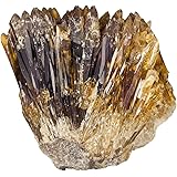 mookaitedecor Natural Raw Amber Calcite Crystal Cluster Geode Stone Mineral Specimen Gemstone for Reiki Healing Home Decorati