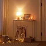 HOOBRO Slim Console Table White Metal Frame 75x24x75 cm EWW75XG01 view 8