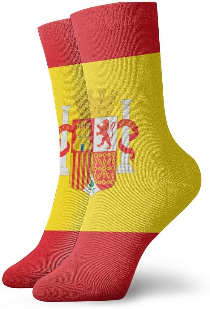Ruin Sock Spanish Flag Crew Socks No Show Socks Sock Clothing