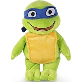 Weighted Nickelodeon Teenage Mutant Ninja Turtles Leonardo Plush Pillow Buddy - Super Soft Turtle Tots Character Pillow - Polyester Microfiber, 17 Inches, 2.5lbs