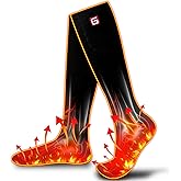 Electric Heated Socks Rechargebale Battery Powered Heating Socks for Men Women,Winter Thermal Insulated Thick Sox Kit for Chronically Cold Feet,Novelty Sports Hunting Hiking Skiing Foot Warmer Socks