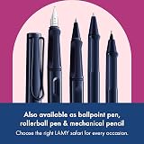 LAMY Safari Dark Dusk Fountain Pen M Nib Ergonomic Grip Blue Cartridges view 5