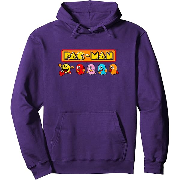 Amazon.com: PAC-MAN Zip Hoodie : Clothing, Shoes & Jewelry