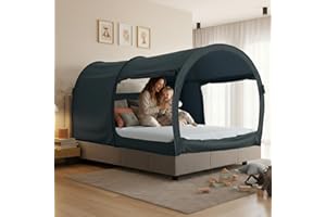 LEEDOR Bed Tent Dream Tents Bed Canopy Shelter Cabin Indoor Privacy Warm Breathable Pop Up Twin/Full/Queen for Kids and Adult Patent Pending(Mattress Not Included)