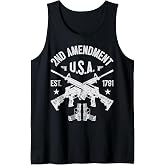 2nd Amendment Funny American Men Women USA Gun Control Gift Tank Top