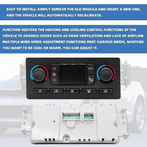 A/C Heater Climate Control Module 599-211XD - Replacement For 2002-2009 Chevy, GMC, Cadillac, Hummer Models