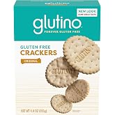 Glutino Gluten Free Original Crackers, Gluten Free Snack, 4.4 oz. | Gluten-free; great for everyday, lunchbox, after school and travel snacks; also perfect for charcuterie boards