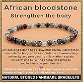 AD Beads Handmade Gemstone Stretch Elastic Bracelet Crystal Healing Reiki Nature's Beauty and Spiritual Essence Unisex