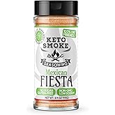 Keto Smoke Mexican Fiesta – All Purpose Zesty Seasoning, 3.9 oz Bottle | Diet Friendly, Sugar-Free, Gluten-Free, Low Sodium, Non-GMO
